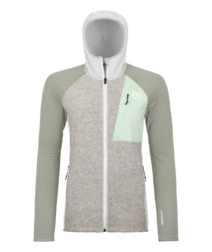Ortovox FLEECE GP CLASSIC KNIT HOODY W, grey ice, XL