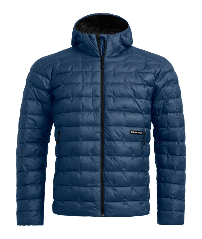 Ortovox DOWNWOOL 180 HOODED JACKET M, blue nunatak, L