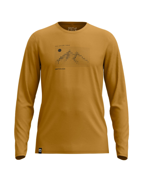 Ortovox 185 MERINO SUNRISE LS M, dark cumin