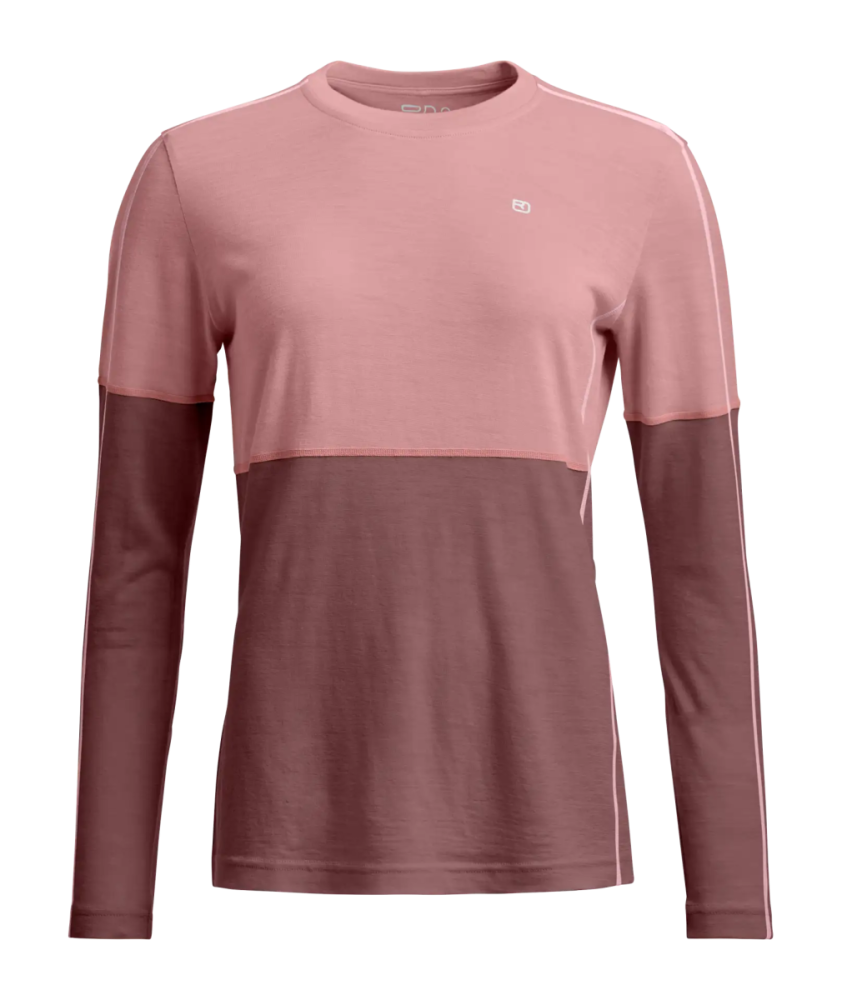 Ortovox 185 ROCK'N'WOOL LONG SLEEVE W, dusk rose, L