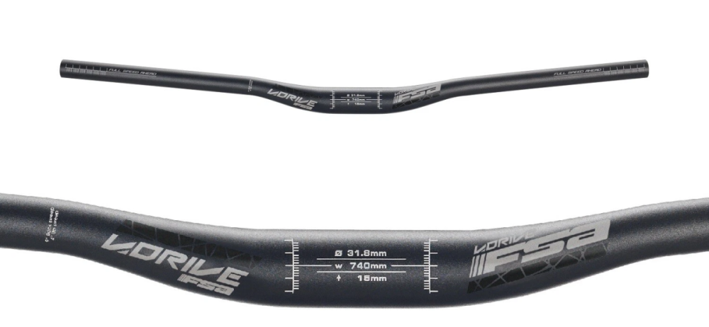 FSA V-Drive Low Riser 31.8 MTB Handlebar - 740mm - 15mm