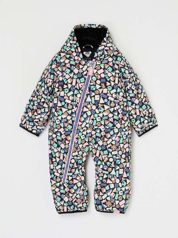 Roxy Rose Jumpsuit, true black frosty friends, 12-18M