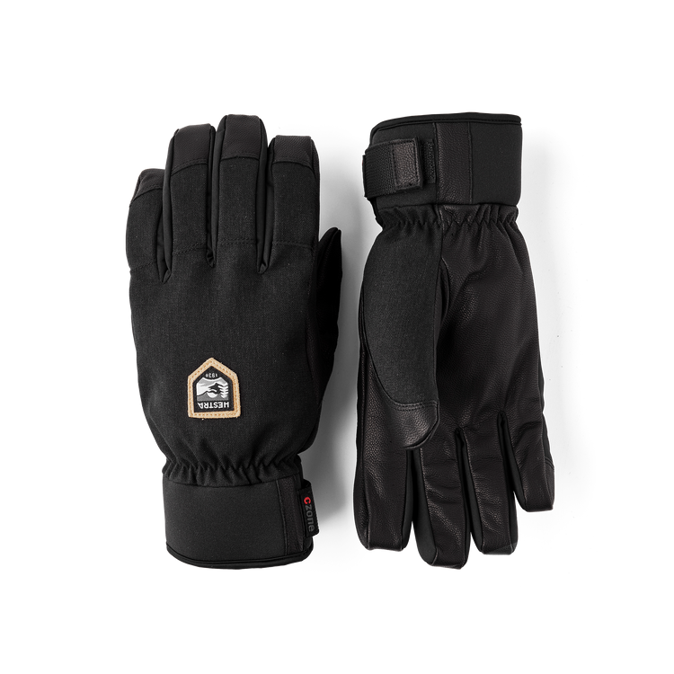 Hestra Czone Alpine - 5 Finger, black, Grösse 8