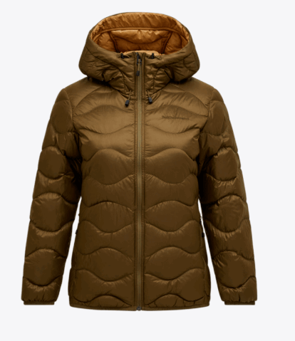 Peak Performance W Helium Down Hood Jacket, Meadow Moss-SI
