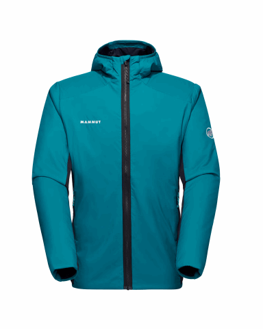 Mammut Rime Light IN Hybrid Hooded Jacket Men, deep teal-black, L