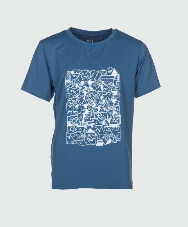 Rukka Rafi Funktions T-Shirt Kinder, mauve shadows, 152