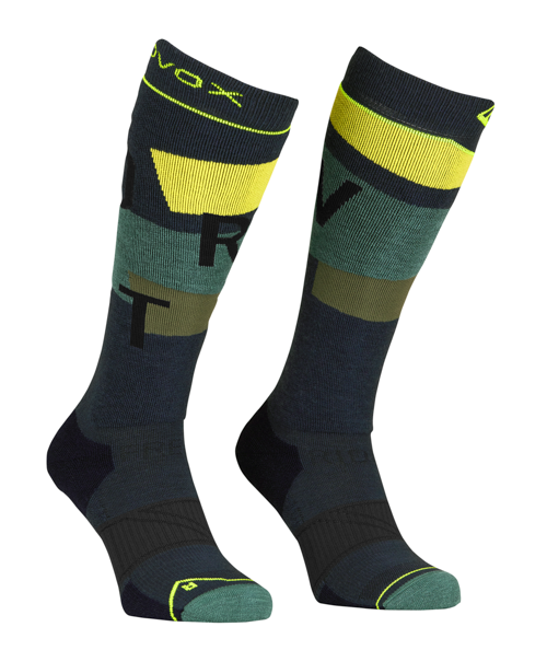 Ortovox FREERIDE LONG SOCKS COZY M, black steel, 45-47