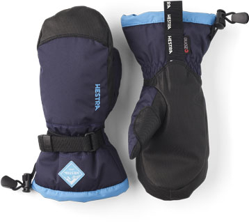 Hestra Gauntlet CZone Jr. mitt, dark navy/turquoise, 4