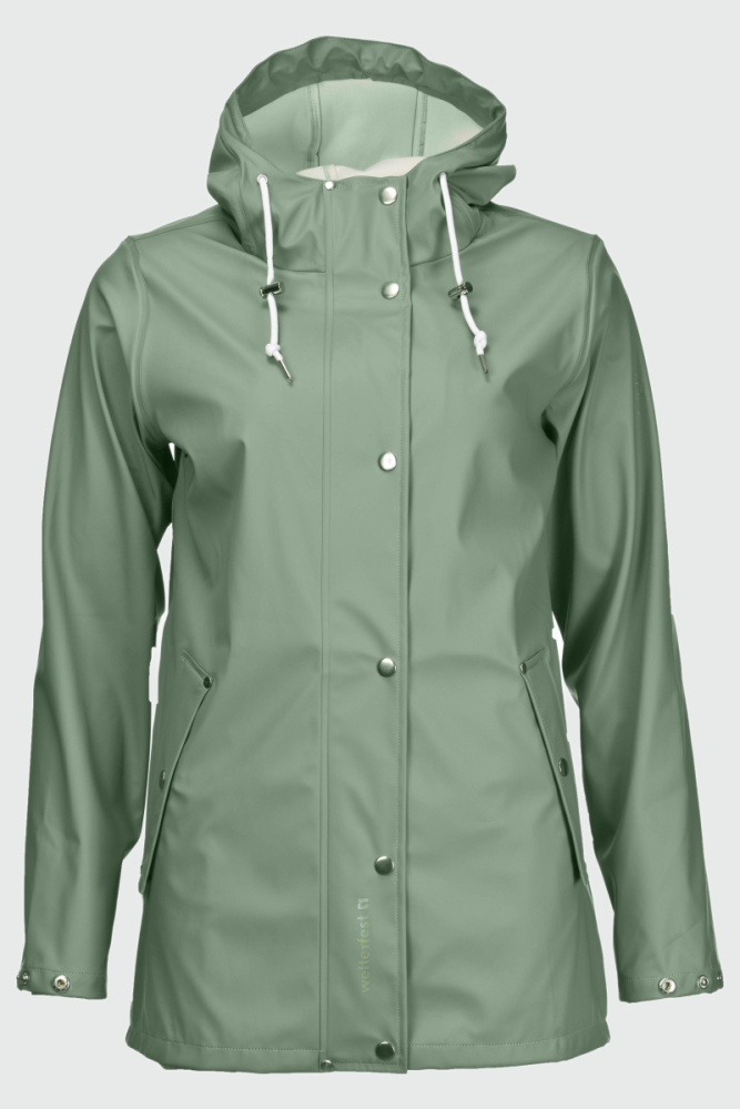 rukka Vera Damen Regenjacke, hedge green, 34