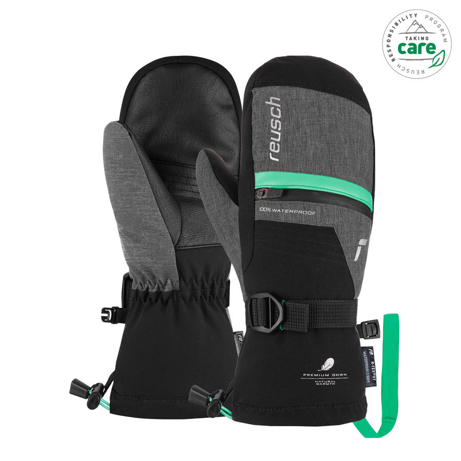 Reusch Lando R-Tex JR Mitten, blk/blk mel./cabb, 4