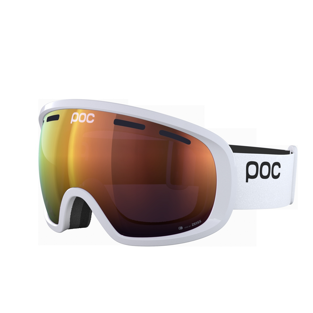 POC Fovea Clarity, Hydrogen White/Spektris Orange, One size
