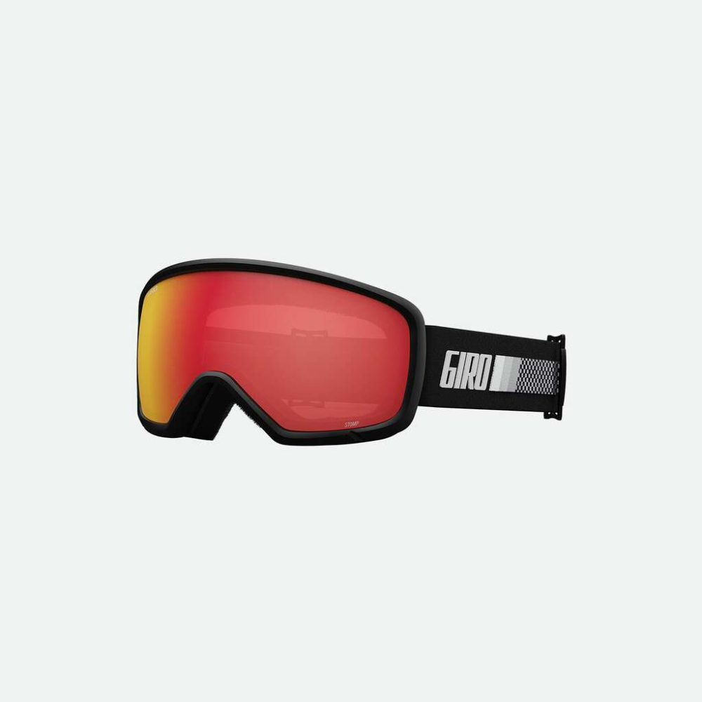 Giro Stomp Flash Goggle, black rokki ralli;amber scarlet S2, one size