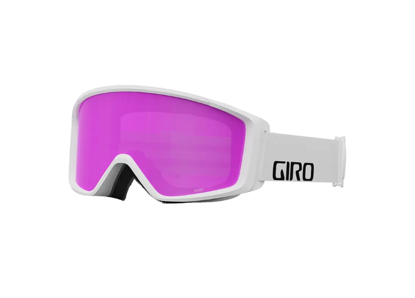Giro Index 2.0 Flash Goggle, white wordmark;amber scarlet S2, one size