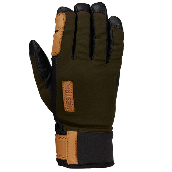 Hestra Ergo Grip Active Wool Terry 5f, dark forest / black
