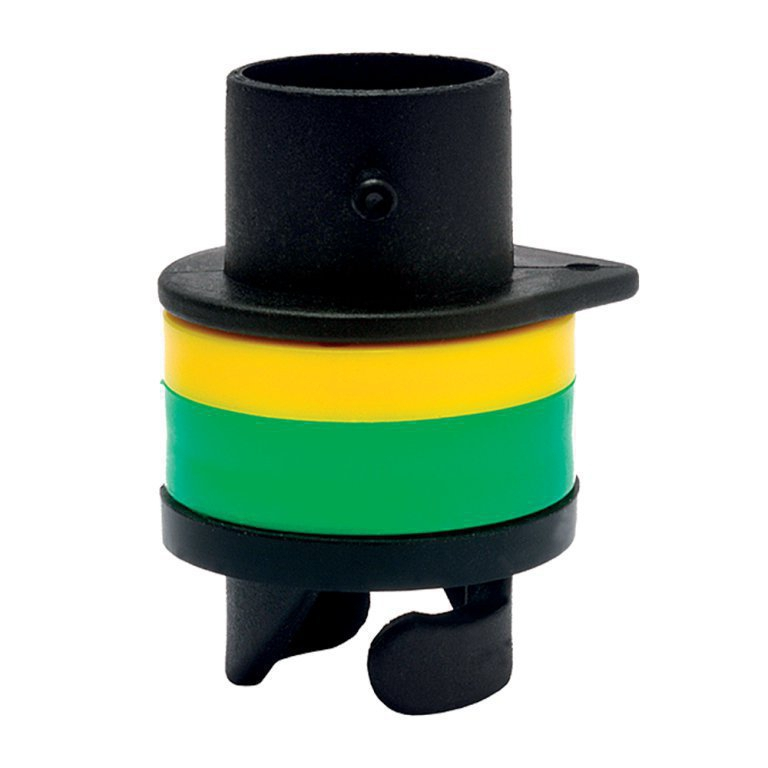 PandaSup Bravo SUP Ventiladapter mit Bajonettverschluss lang, Schwarz