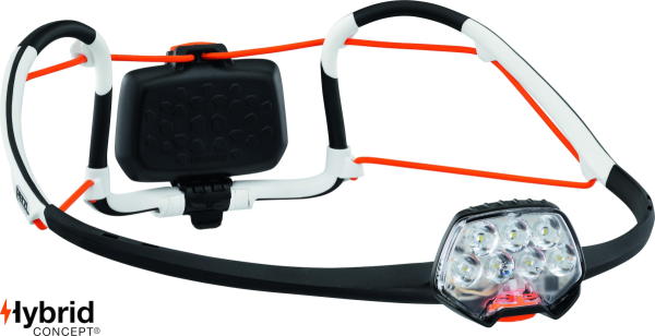 Petzl Stirnlampe IkoCore, Schwarz/Weiss, 500