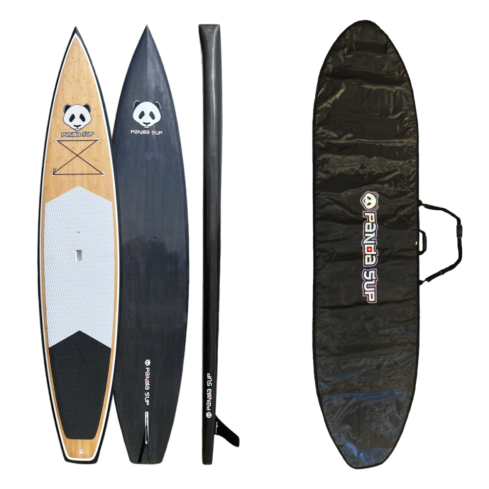 PandaSup bPanda Yadake Carbon 12'6" / Board Bag, Carbon / Bamboo, 12’6"x30"x7.3''